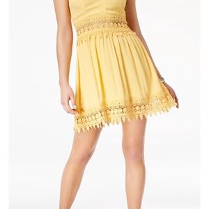 American Rag Yellow Lace Trim Dress Size XL